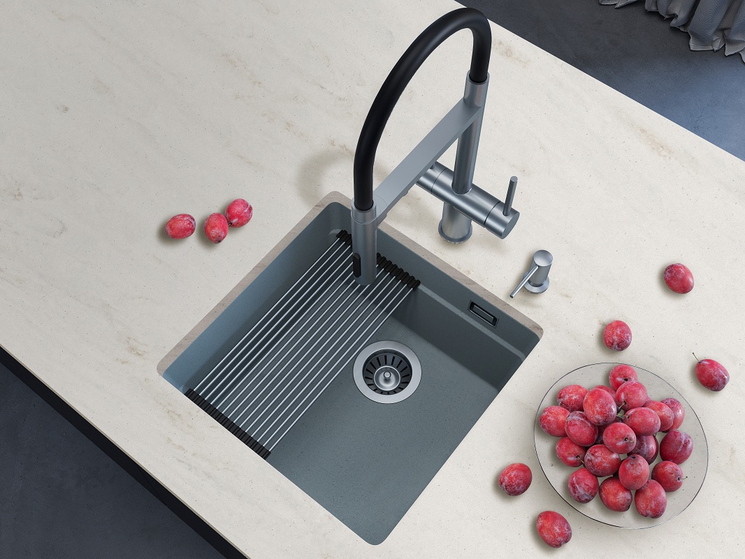 Кухонная мойка Grandex Aqua COMFORT 46U CONCRETE