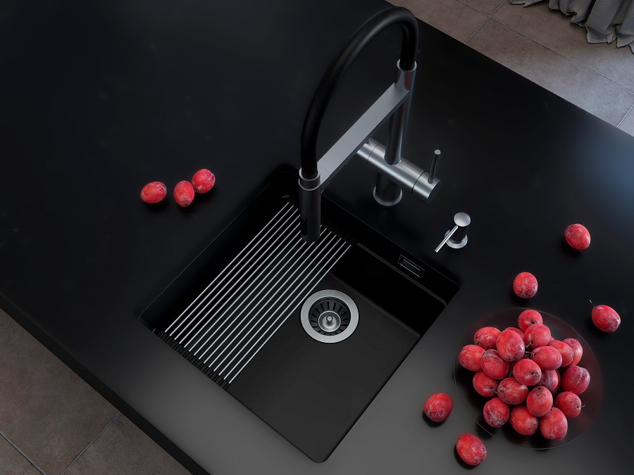 Кухонная мойка Grandex Aqua COMFORT 46U CARBON