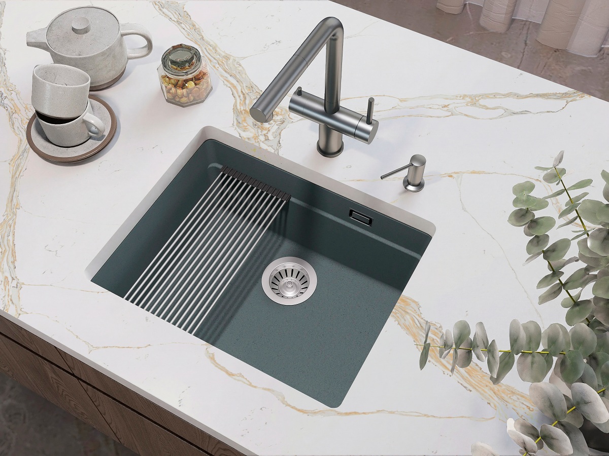 Кухонная мойка Grandex Aqua COMFORT 56U CONCRETE