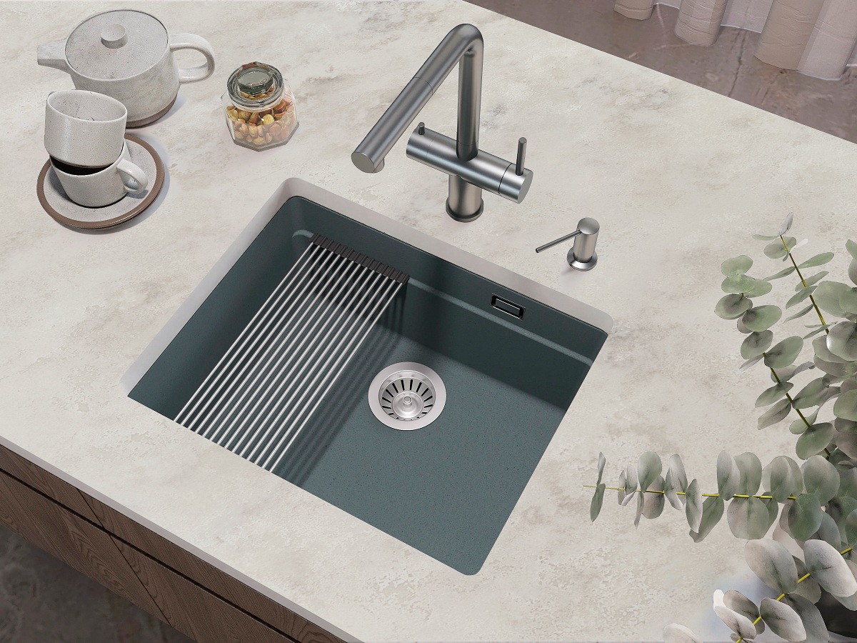 Кухонная мойка Grandex Aqua COMFORT 56U CONCRETE