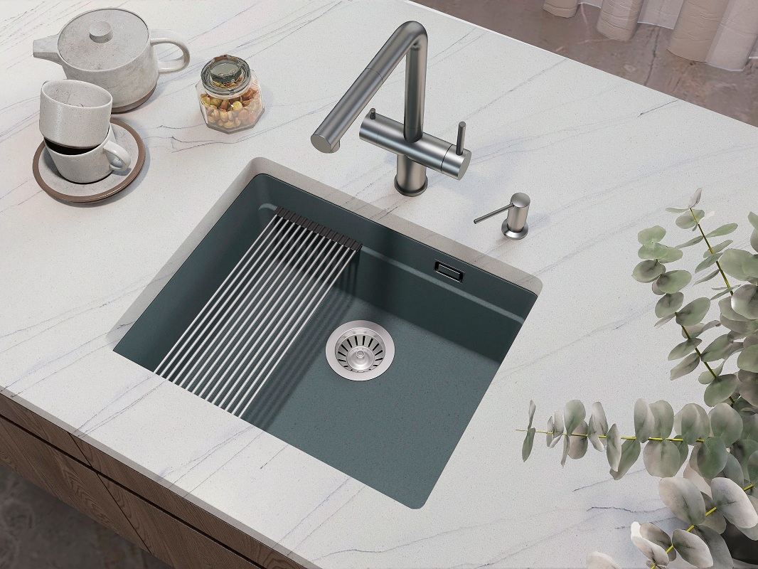 Кухонная мойка Grandex Aqua COMFORT 56U CONCRETE