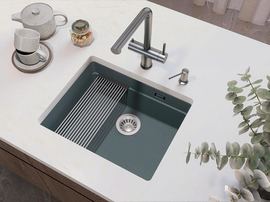 Кухонная мойка Grandex Aqua COMFORT 56U CONCRETE