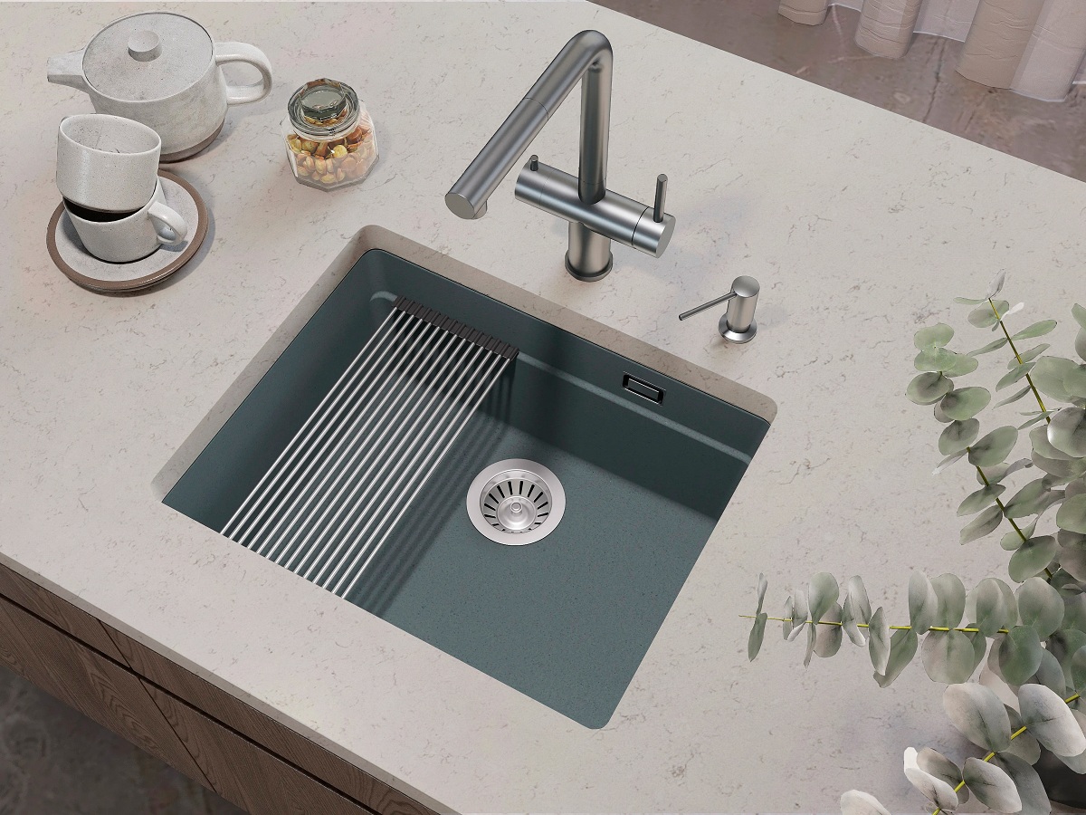 Кухонная мойка Grandex Aqua COMFORT 56U CONCRETE