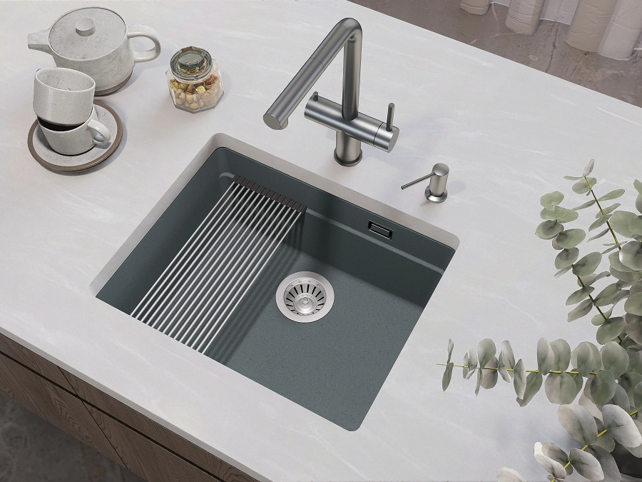 Кухонная мойка Grandex Aqua COMFORT 56U CONCRETE