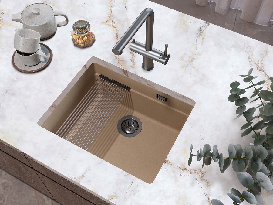 Кухонная мойка Grandex Aqua COMFORT 56U BEIGE