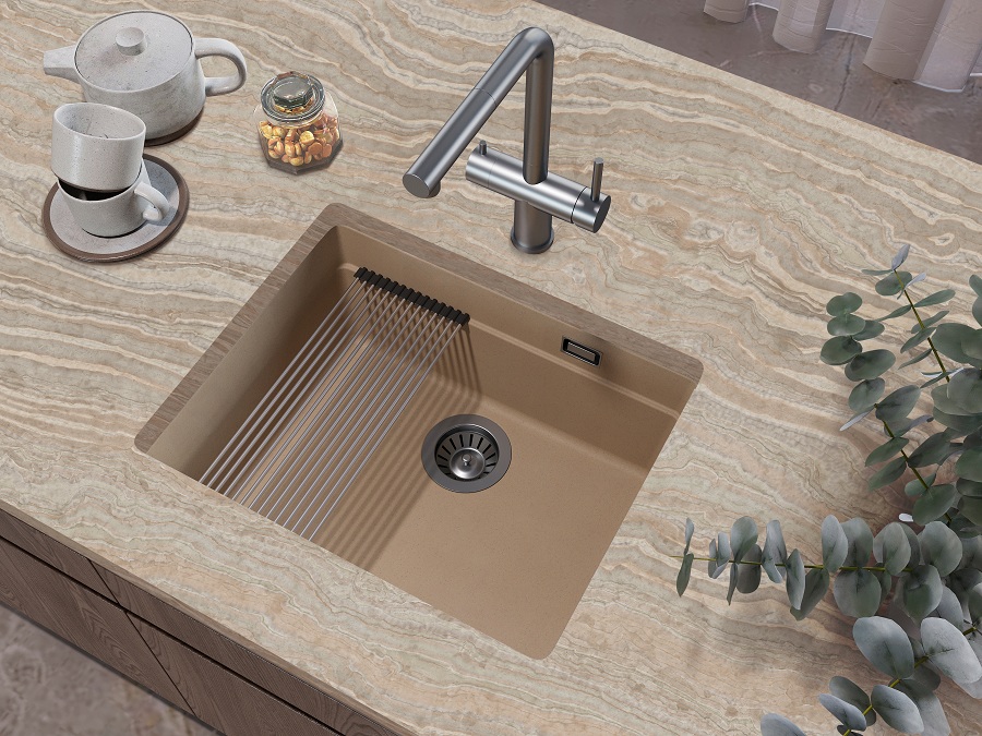 Кухонная мойка Grandex Aqua COMFORT 56U BEIGE