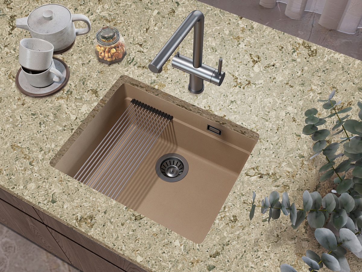 Кухонная мойка Grandex Aqua COMFORT 56U BEIGE
