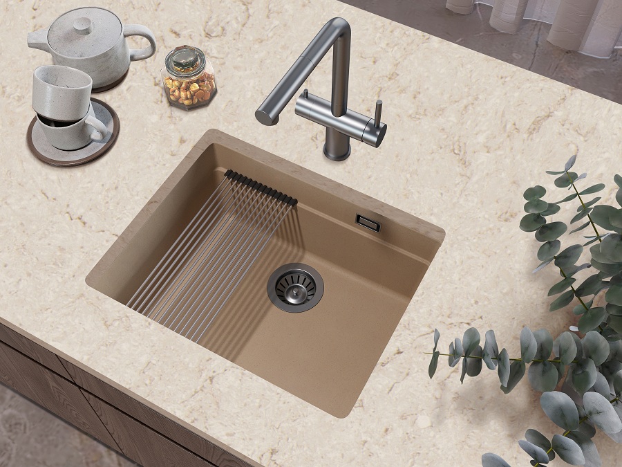 Кухонная мойка Grandex Aqua COMFORT 56U BEIGE