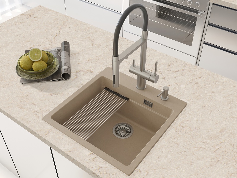 Кухонная мойка Grandex Aqua COMFORT 51F BEIGE