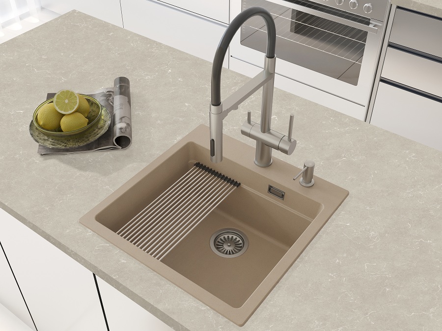 Кухонная мойка Grandex Aqua COMFORT 51F BEIGE