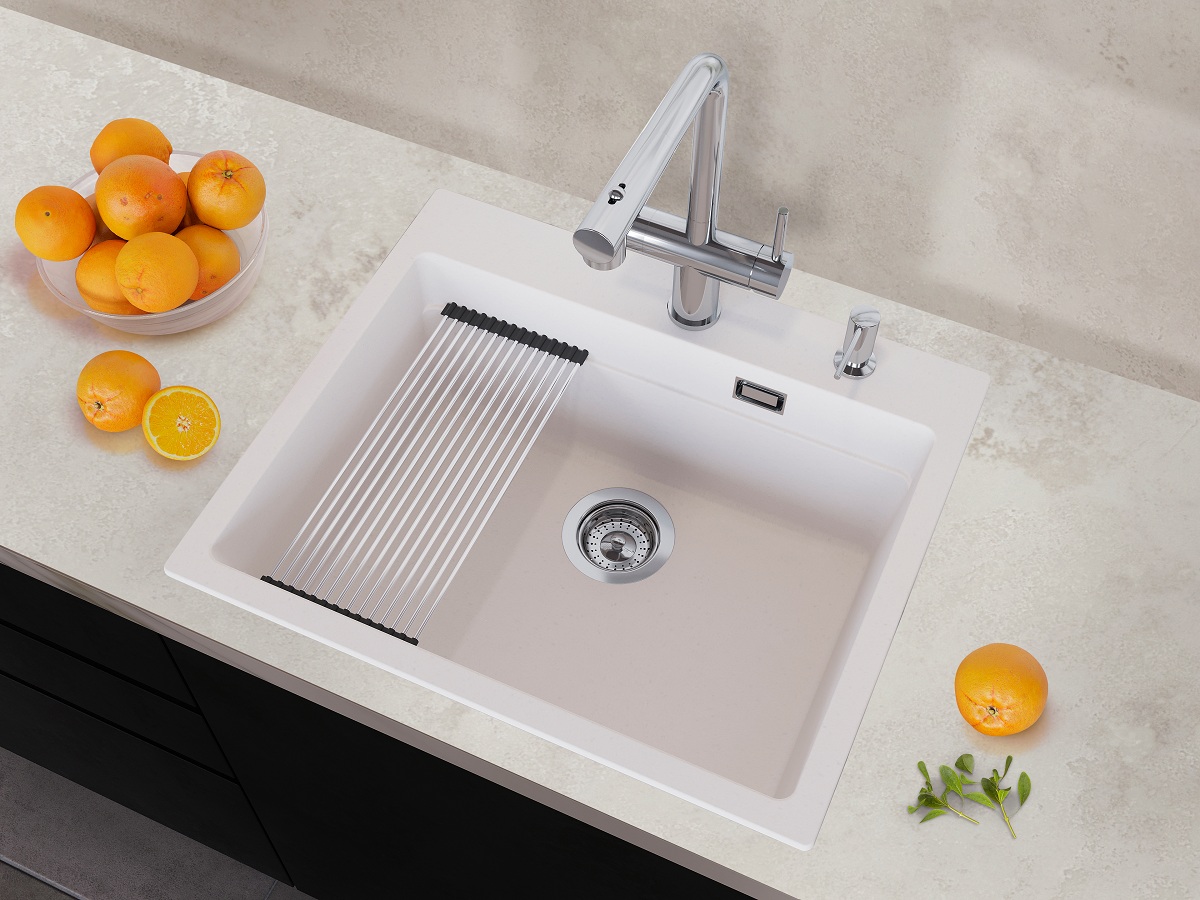 Кухонная мойка Grandex Aqua COMFORT 60F ARCTIC