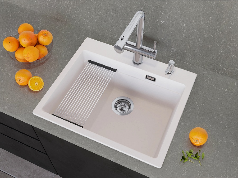 Кухонная мойка Grandex Aqua COMFORT 60F ARCTIC
