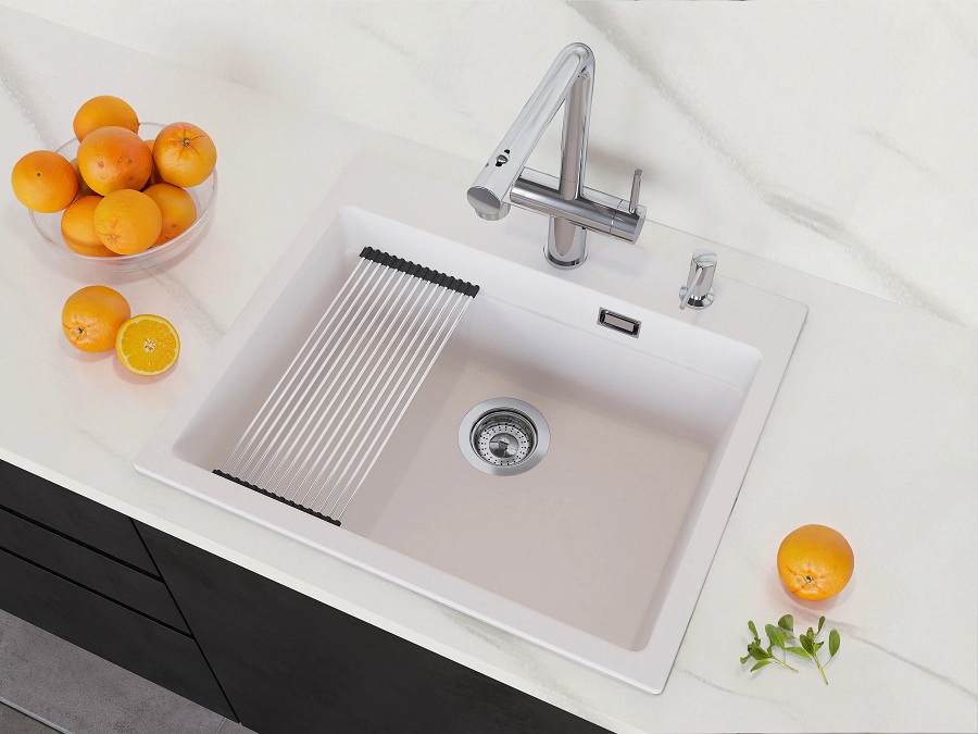 Кухонная мойка Grandex Aqua COMFORT 60F CONCRETE