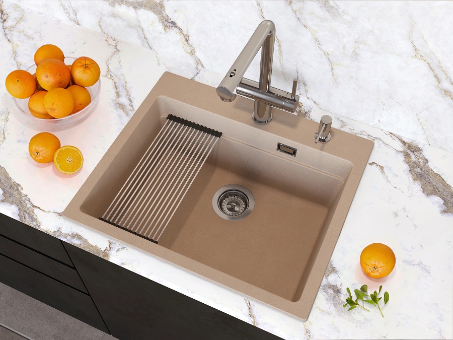 Кухонная мойка Grandex Aqua COMFORT 60F BEIGE