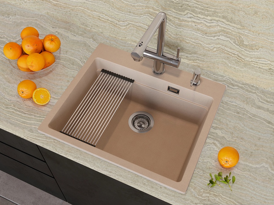 Кухонная мойка Grandex Aqua COMFORT 60F BEIGE