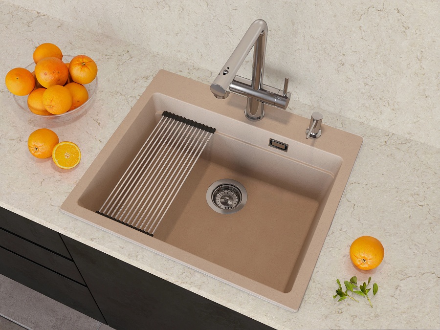 Кухонная мойка Grandex Aqua COMFORT 60F BEIGE