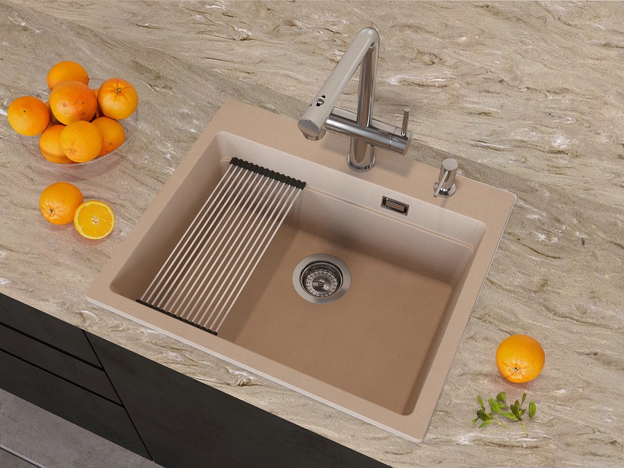 Кухонная мойка Grandex Aqua COMFORT 60F BEIGE