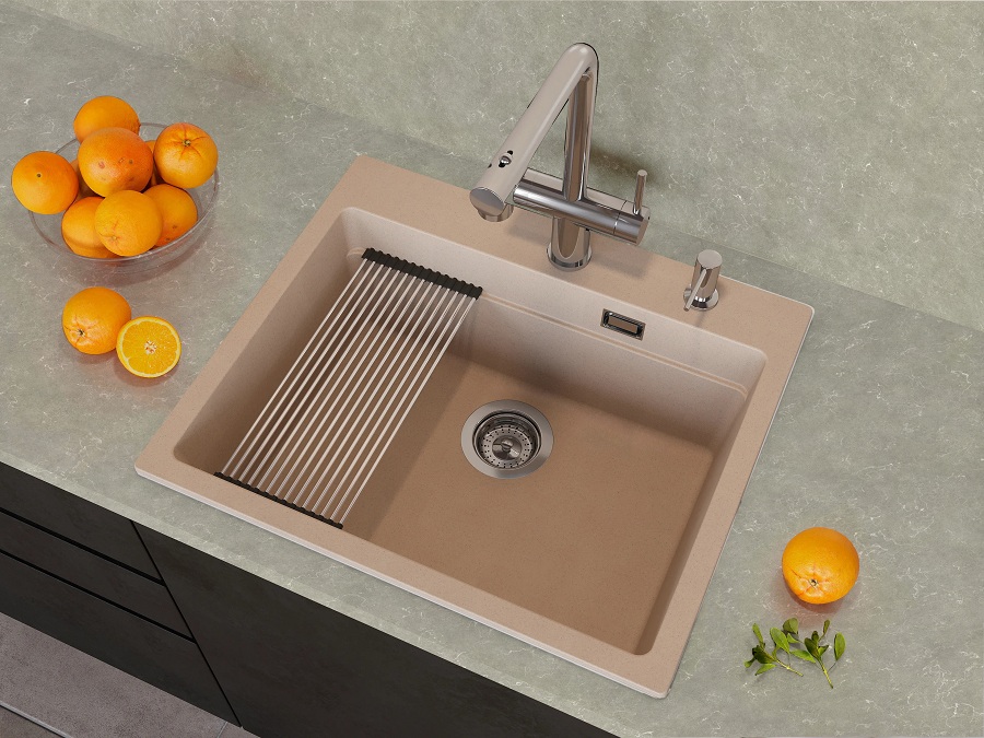 Кухонная мойка Grandex Aqua COMFORT 60F BEIGE