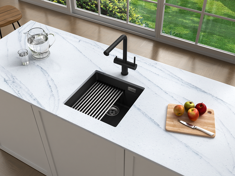Кухонная мойка Grandex Aqua COMFORT 46U BLACK METALIC