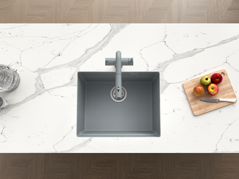 Кухонная мойка Grandex Aqua COMFORT 56U CONCRETE