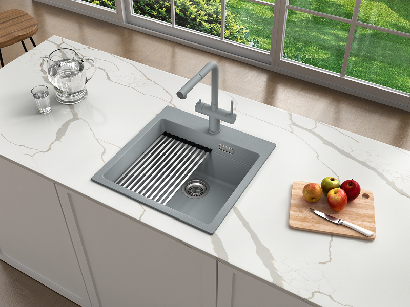 Кухонная мойка Grandex Aqua COMFORT 51F CONCRETE