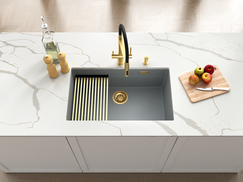 Кухонная мойка Grandex Aqua COMFORT 73U CONCRETE