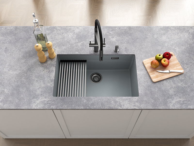 Кухонная мойка Grandex Aqua COMFORT 73U CONCRETE