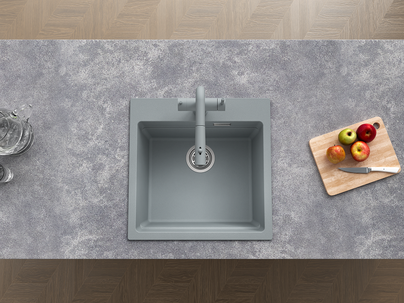 Кухонная мойка Grandex Aqua COMFORT 51F CONCRETE