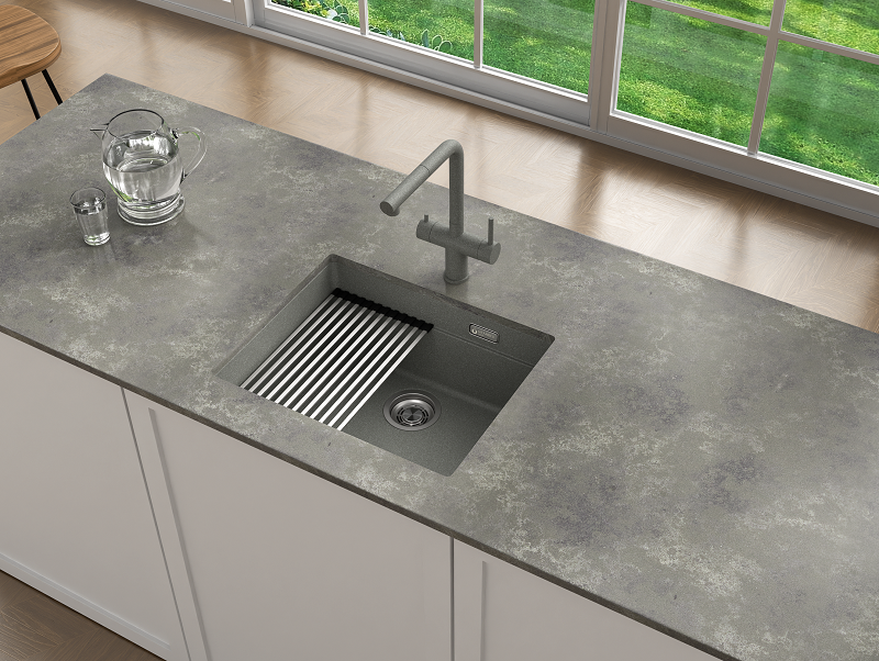 Кухонная мойка Grandex Aqua COMFORT 56U URBAN GREY